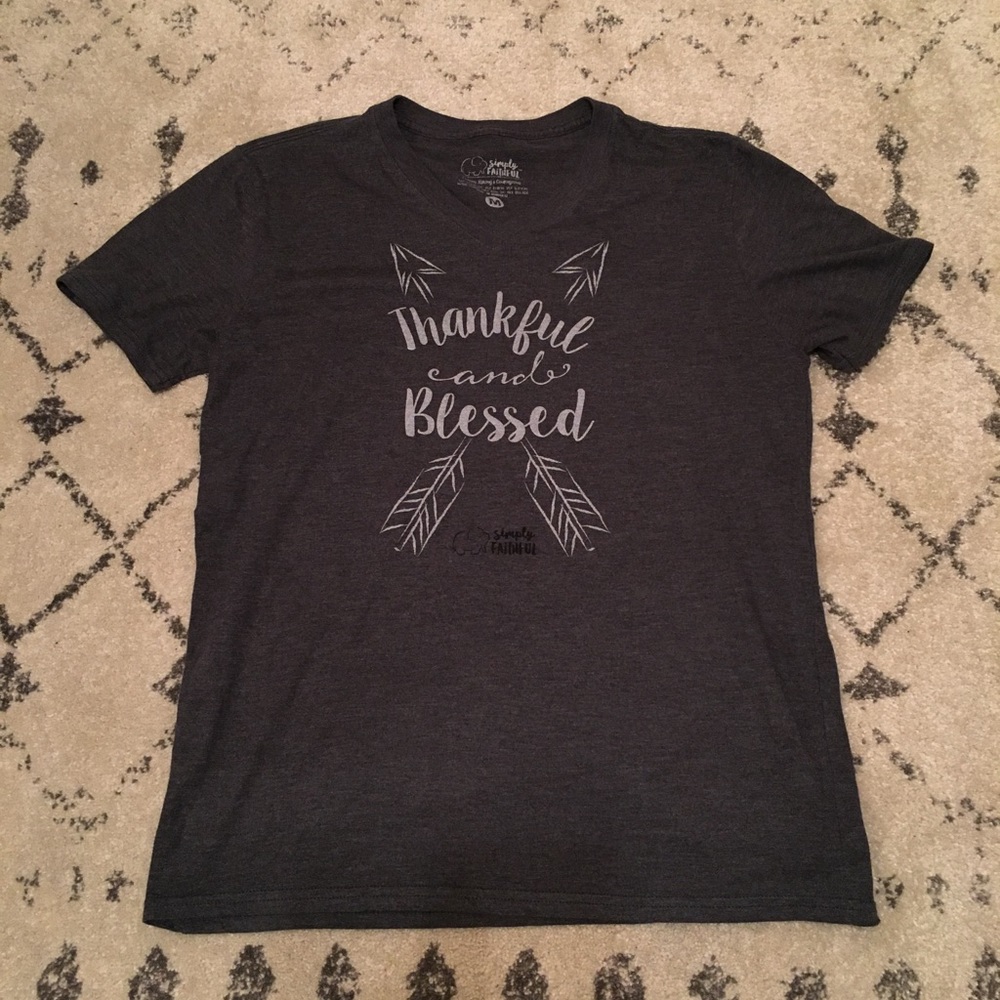 Short Sleeve V-Neck Graphic Tee